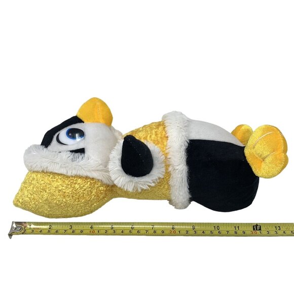 Nanco Penguin Plush Yellow Winter Fur Hat Hoodie Coat 12 In Stuffed Animal 2014 - Picture 9 of 9
